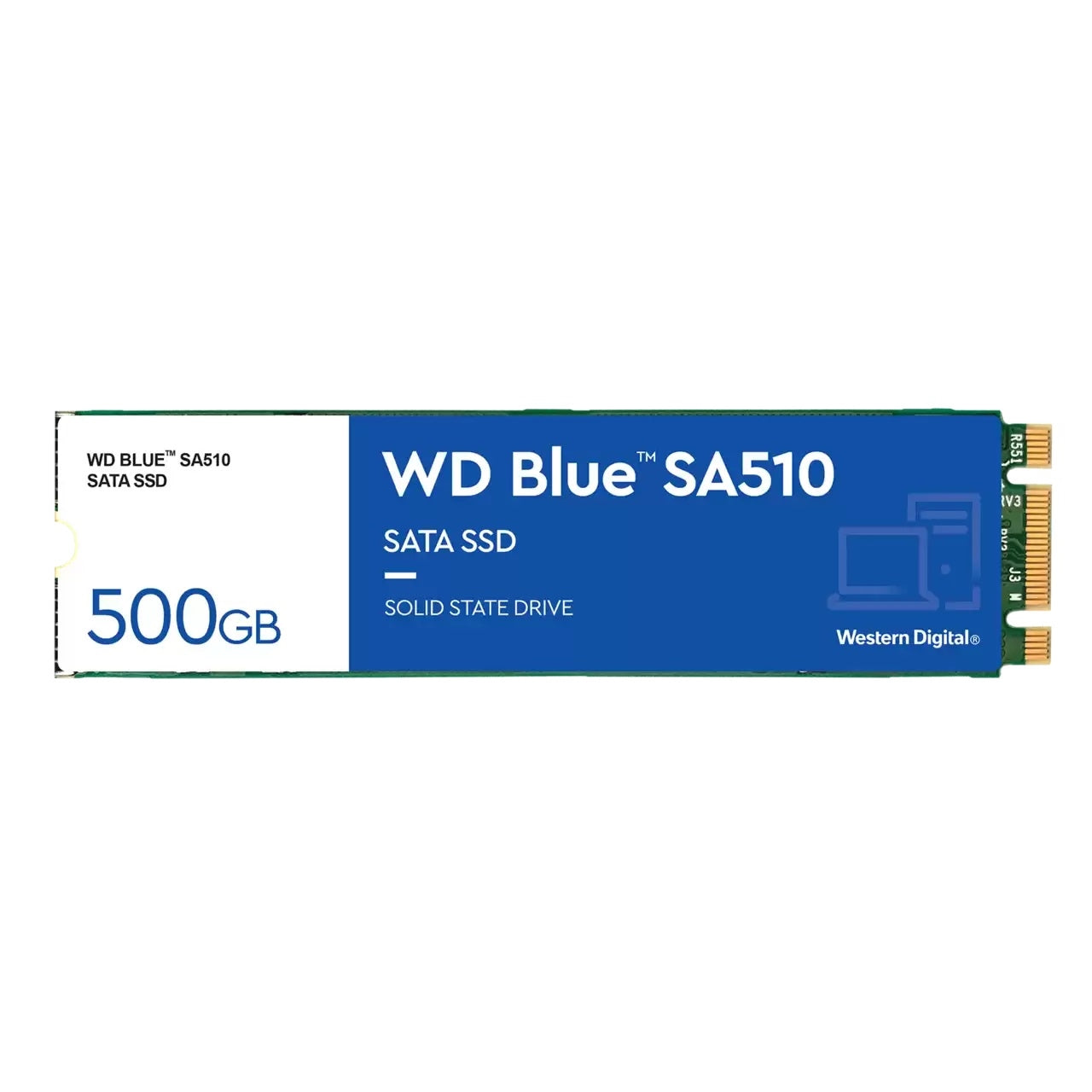 Western Digital WDS500G3B0B SSD - 500GB M.2 2280 SATA III Blue SA510 Retail