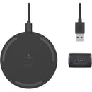 Belkin WIA001TTBK BoostCharge 10W Wireless Charging Pad + QC 3.0 Wall Charger