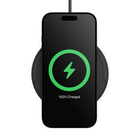 Belkin WIA012TTBK 15W Qi Wireless Charging Pad for Smartphones - USB-C Cable
