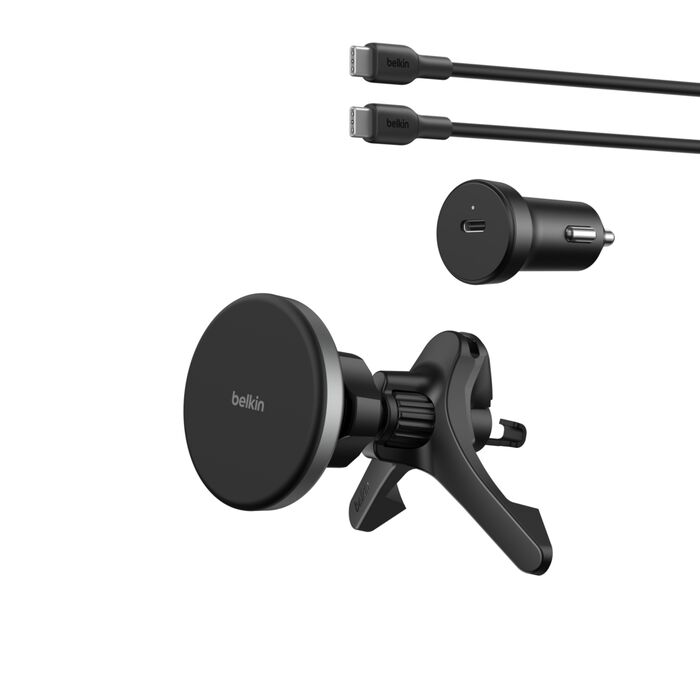 Belkin WIC010TTBK BoostCharge Magnetic Wireless Charging Car Vent Mount