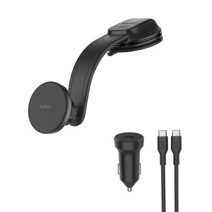 Belkin WIC011TTBK BoostCharge Magnetic Wireless Charging Car Vent Mount