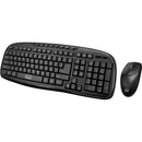 Adesso WKB-1330CB 2.4 GHz Wireless Desktop Keyboard and Mouse Combo - Black