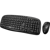 Adesso WKB-1330CB 2.4 GHz Wireless Desktop Keyboard and Mouse Combo - Black