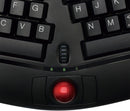 Adesso WKB-3150UB Tru-Form Media 3150 - 2.4 GHz Wireless Ergo Trackball Keyboard