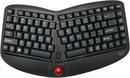 Adesso WKB-3150UB Tru-Form Media 3150 - 2.4 GHz Wireless Ergo Trackball Keyboard