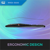 Adesso WKB-3500UB 2.4 GHz Wireless Ergonomic Trackball Keyboard