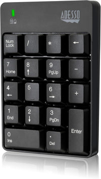 Adesso WKB-6010UB Wireless Spill Resistant 18-Key Numeric Keypad - 18 Key(s)