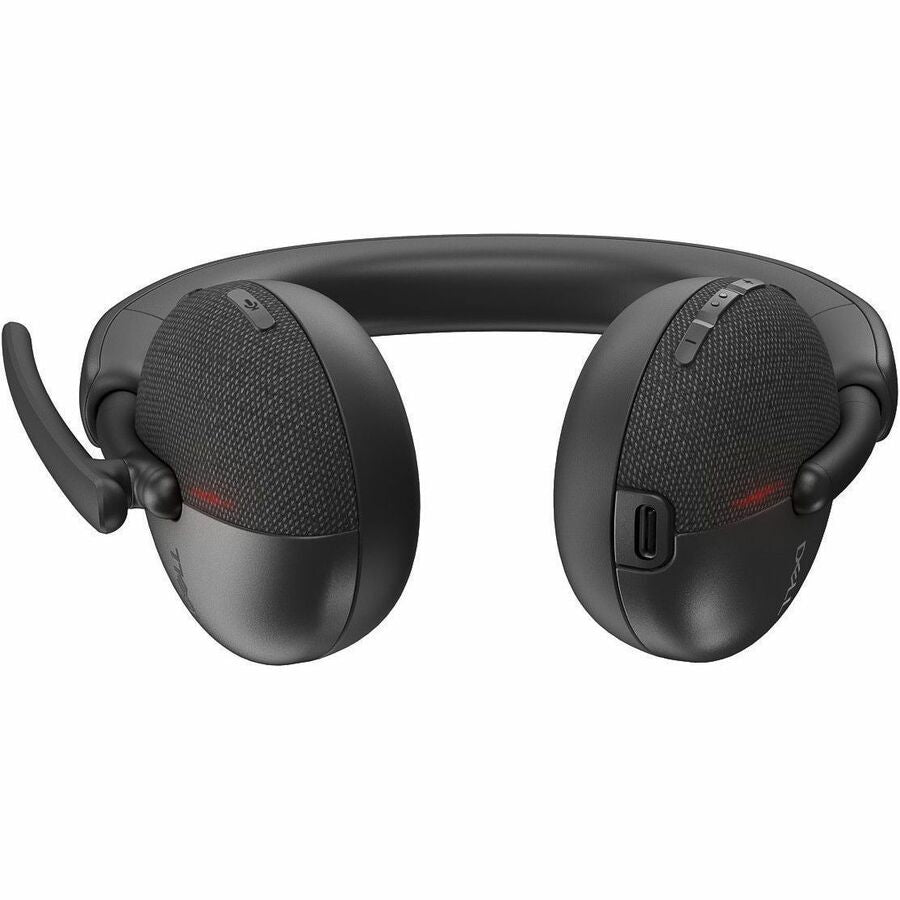 Dell WL3024-DWW Wireless Headset - WL3024 - Bluetooth - Ear-cup - Black