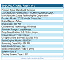 Zebra WLMT0-T22B6CBC2-NA TC22 6" TouchScreen 6GB 64GB 1D 2D SE5500Scan Mobile