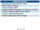Altronix WP3 NEMA 4/IP 66 Rated Power Supply/Battery Outdoor Enclosure