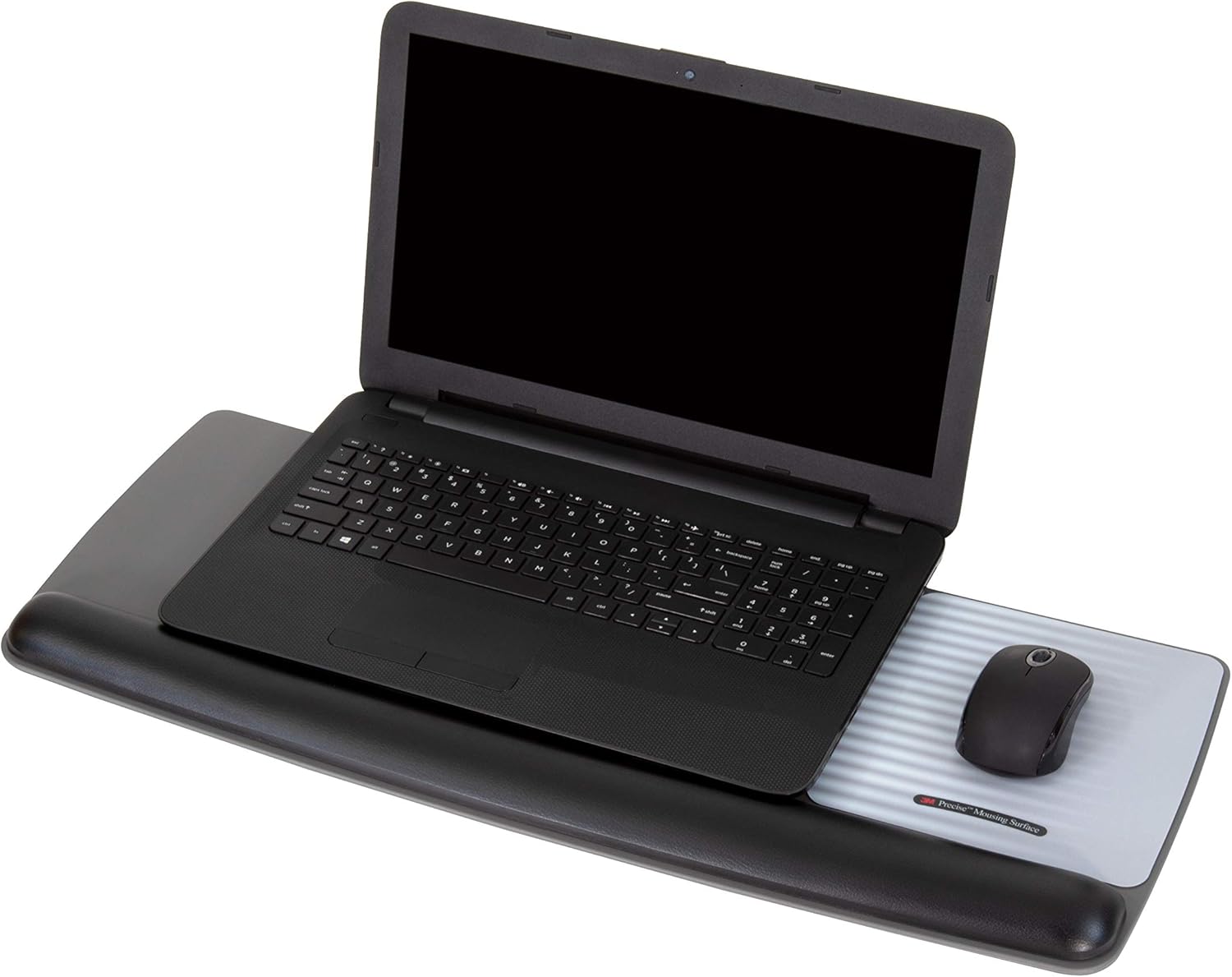 3M WR422LE Gel Wristrest Platform for Keyboard and Mouse - Black