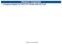 Sato WWPV95951 Charging Adapter for SATO PV Series with US Cord