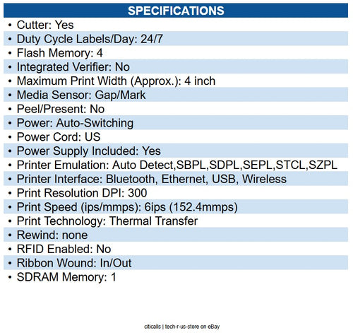 Sato WWSG04001 SG112EX 10.5" Thermal Transfer Printer, 305dpi, USB/LAN/Serial/
