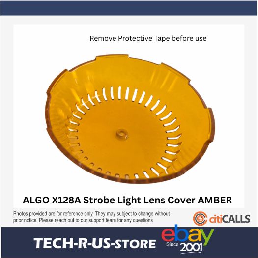 Algo X128A Strobe Lens Cover Amber 8128 1128 Exact Fit - Free Shipping New