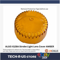 Algo X128A Strobe Lens Cover Amber 8128 1128 Exact Fit - Free Shipping New