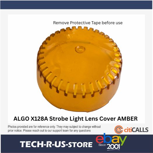 Algo X128A Strobe Lens Cover Amber 8128 1128 Exact Fit - Free Shipping New