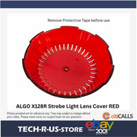 Algo X128R Strobe Light Lens Cover RED for 1128 8128 IP Visual Alerter Free Ship