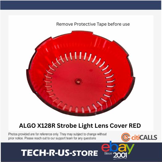 Algo X128R Strobe Light Lens Cover RED for 1128 8128 IP Visual Alerter Free Ship