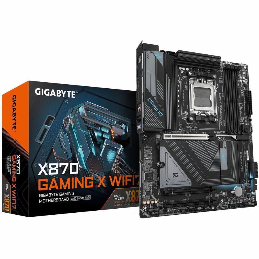 Gigabyte X870 GAMING X WIFI7 Motherboard -AM5 X870 Max256Gb DDR5 PCIE ATX Retail