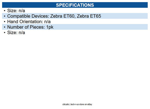 Zebra XBK-ET6X-KCKSTD-01 Kickstand with Hand Strap Adjustable - Black - 1