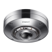 Hanwha XNF-9010RS 12MP Outdoor IP Fisheye Camera - Stainless steel