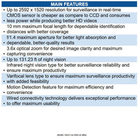 Hanwha XNO-C7083R Series 4MP IR Bullet Camera, 2.8-10mm Motorized Varifocal Lens