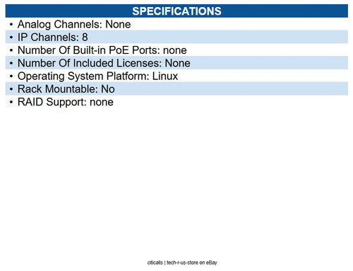Hanwha XRN-820S 8K NVR (Intel based), No HDD, 8 channels