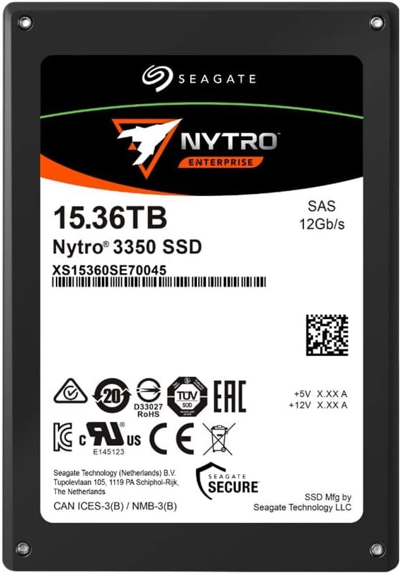 Seagate XS15360SE70045 Nytro 3350 - SSD - Scaled Endurance - 15.36 TB - SAS 12Gb