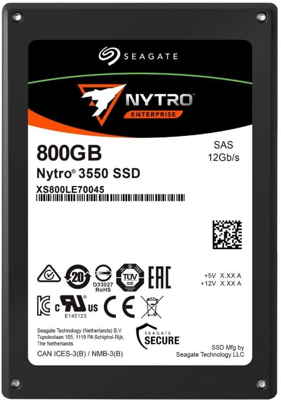 Seagate XS800LE70045 Nytro 3550 - SSD - Mixed Workloads - 800 GB - SAS 12Gb/s