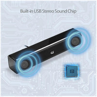 Adesso XTREAM S5 USB-Powered Desktop Computer Sound Bar Speaker w Dynamic Soud