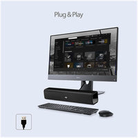 Adesso XTREAM S5 USB-Powered Desktop Computer Sound Bar Speaker w Dynamic Soud