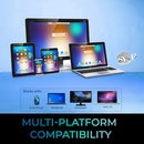 Adesso XTREAM T6 Open-Ear Bluetooth Earbuds with Touch Screen Charging Case