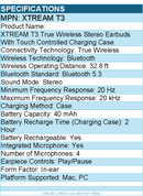 Adesso XTREAM T3 True Wireless Stereo Earbuds With Touch Controlled