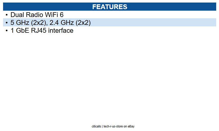 Cambium Networks XV2-21X0B00-US Indoor Dual radio WiFi 6 AP, 2x2, GbE, US