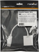 Rocstor Y10A102-W1 DisplayPort Male to VGA Female Adapter White Retail