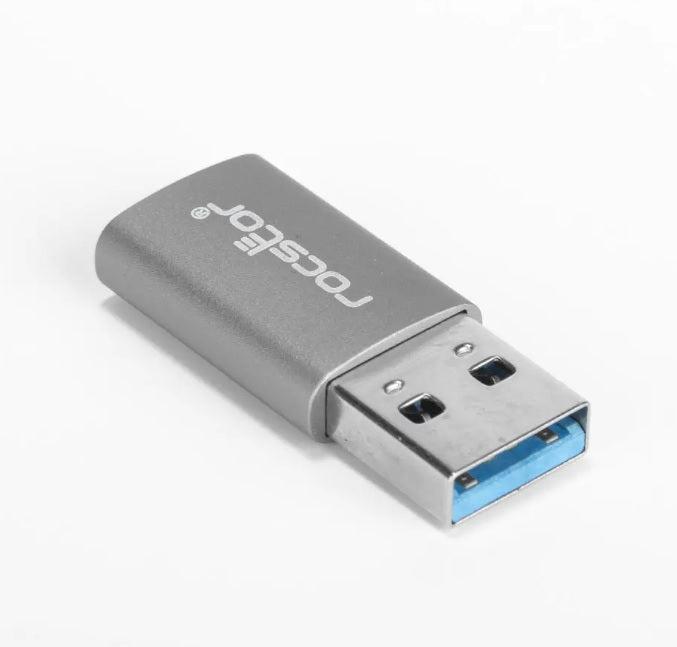 Rocstor Y10A207-G1 USB Male t USB-C Female Connector Adapter Grey Retail