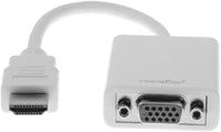 Rocstor Y10C119-W1 HDMI MALE to VGA Female Converstor Adapter White Retail