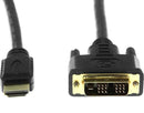 Rocstor Y10C124-B1 HMDI to DVI-D Cable M M 6ft Black Retail