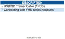 Yealink YEA-1300084 USB/QD Trainer Cable (1PCS)