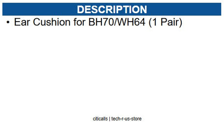 Yealink YEA-3311065 Ear Cushion for BH70/WH64 (1 Pair)