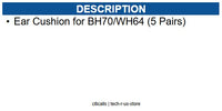 Yealink YEA-3311066 Ear Cushion for BH70/WH64 (5 Pairs)