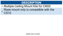 Yealink YEA-CM-MOUNTKIT 3311091 Ceiling Mount Kits for CM20
