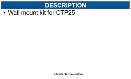 Yealink YEA-CTP25-MOUNTKIT 3311092 Wall mount kit for CTP25