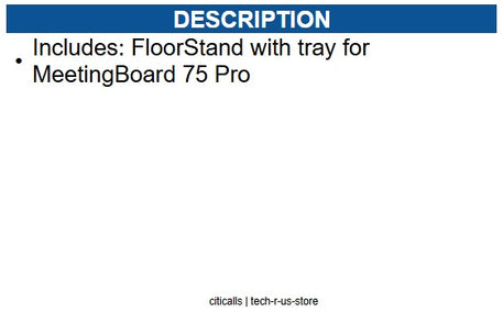 Yealink YEA-MB-FS-P750T 3311084 FloorStand w/tray for MB 75Pro