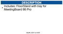 Yealink YEA-MB-FS-P860T 3311085 FloorStand w/tray for MB 86Pro