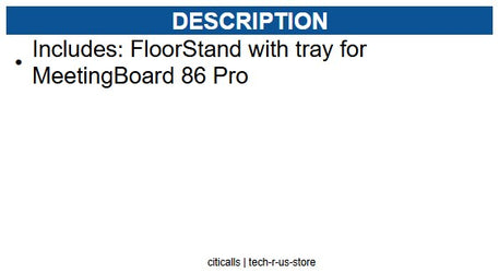 Yealink YEA-MB-FS-P860T 3311085 FloorStand w/tray for MB 86Pro