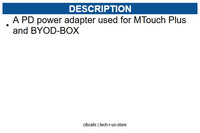 Yealink YEA-PSU-PD65W-USBC 330000033001 PS MTouch Plus and BYOD-BOX