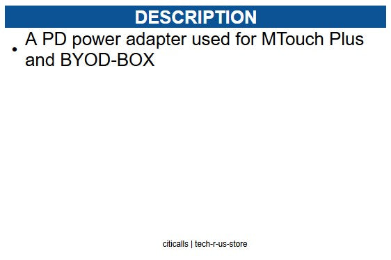 Yealink YEA-PSU-PD65W-USBC 330000033001 PS MTouch Plus and BYOD-BOX