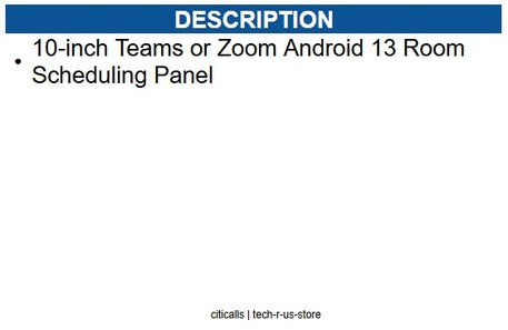 Yealink YEA-ROOMPANEL-PLUS-E2 1303196 10-inch Room Scheduling Panel