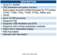 Yealink YEA-SIP-T74U 1301222 Ultra Business Phone